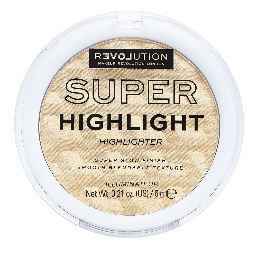Makeup Revolution Relove Super Highlight Highlighter, Champagne - Front View