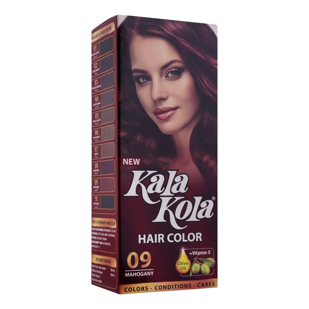 Kala Kola Hair Colour, 09 Mahogany - Front View