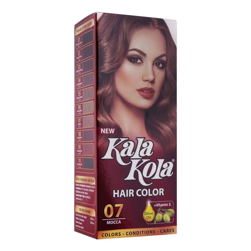 Kala Kola Hair Colour, 07 Mocca - Front View