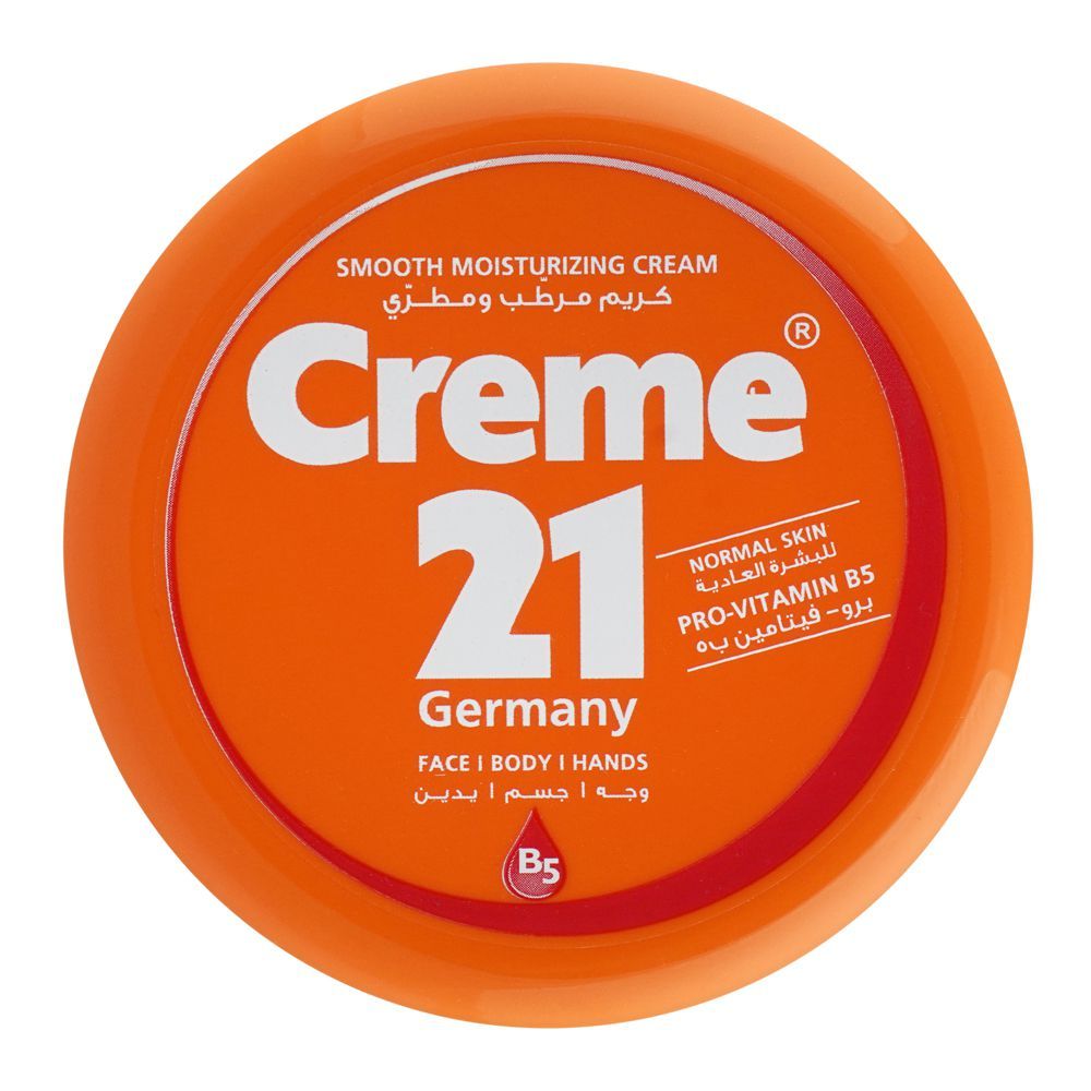 Creme 21 Smooth Moisturizing Cream, Normal Skin, 250ml - Front View