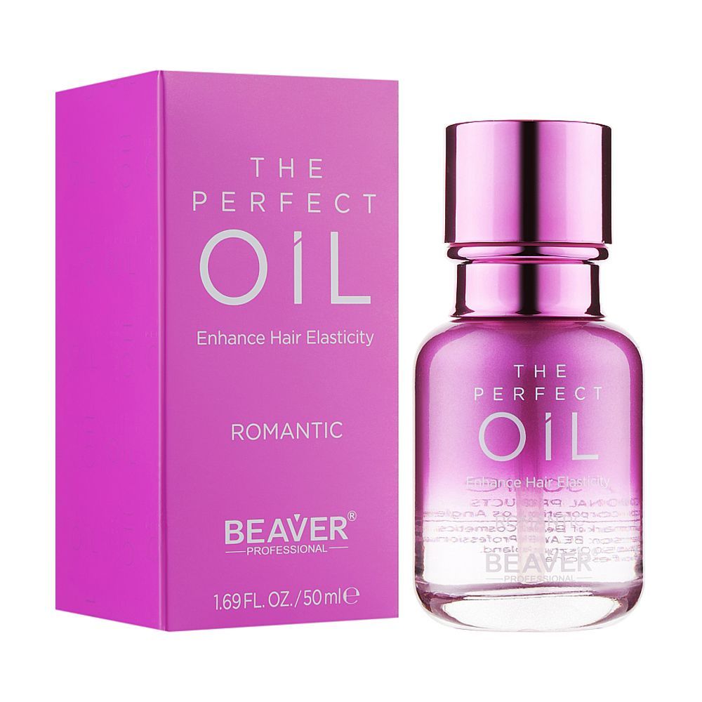 Beaver The Perfect Romantic Enhance Hair Elasticity Oil, 50ml - Front View