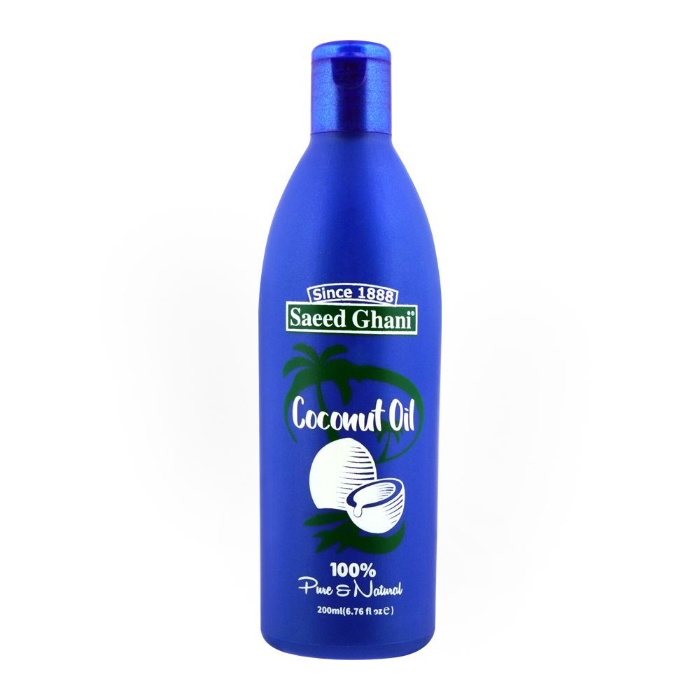 Saeed Ghani 100% Pure & Natural Coconut Oil, 200ml - Front View