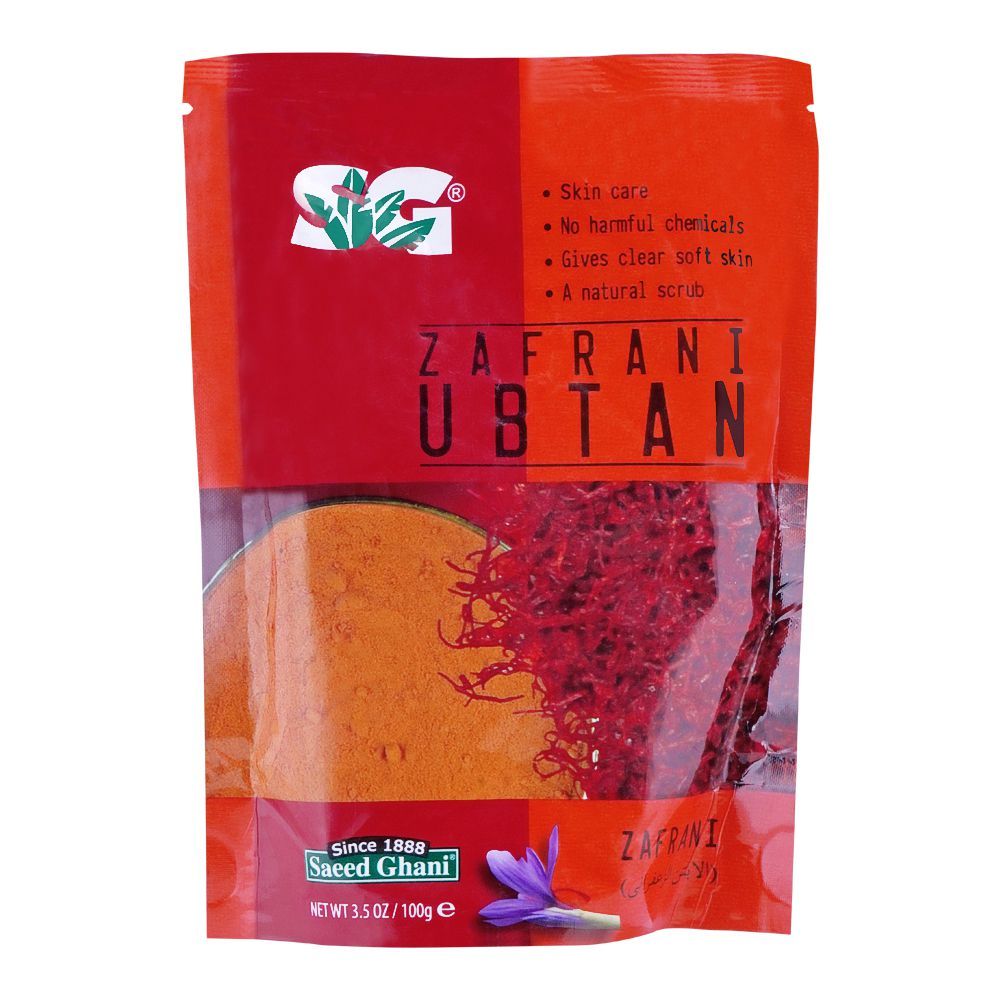 Saeed Ghani Zafrani Ubtan, 100g - Front View