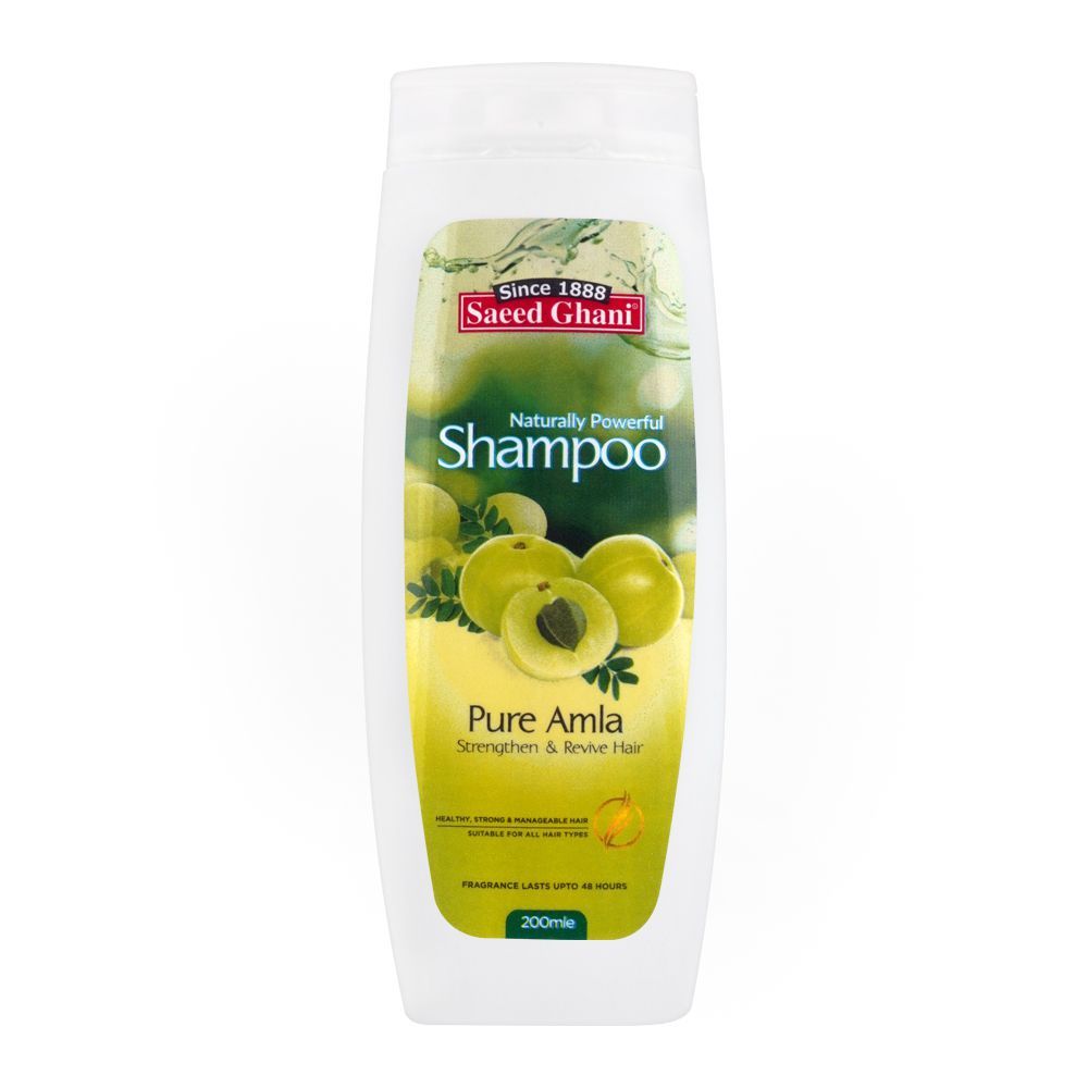Saeed Ghani Pure Amla Strengthen & Revive Hair Shampoo, 200ml - Front View