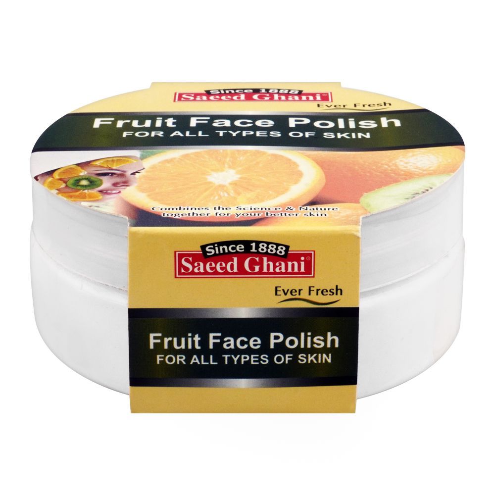Saeed Ghani Fruit Face Polish, All Skin Types, 180g - Front View