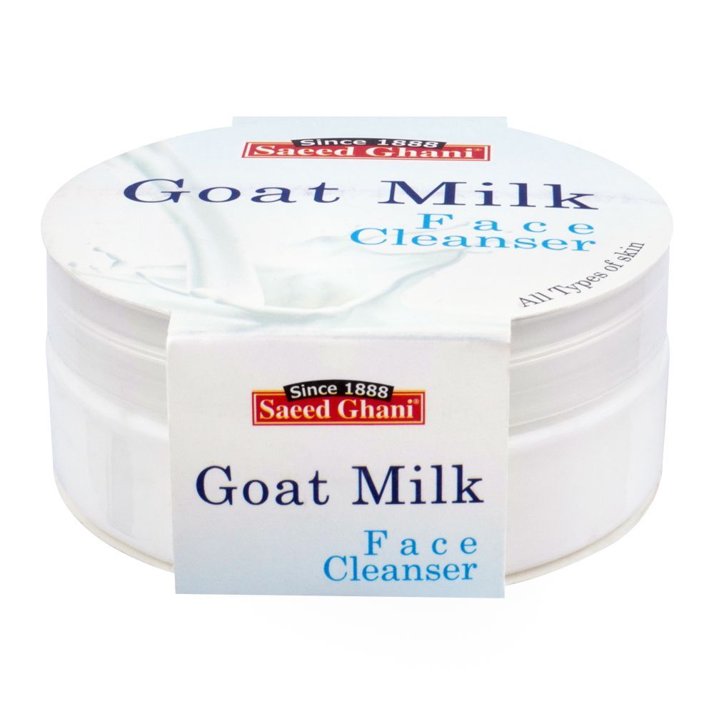 Saeed Ghani Goat Milk Face Cleanser, All Skin Types, 180g - Front View