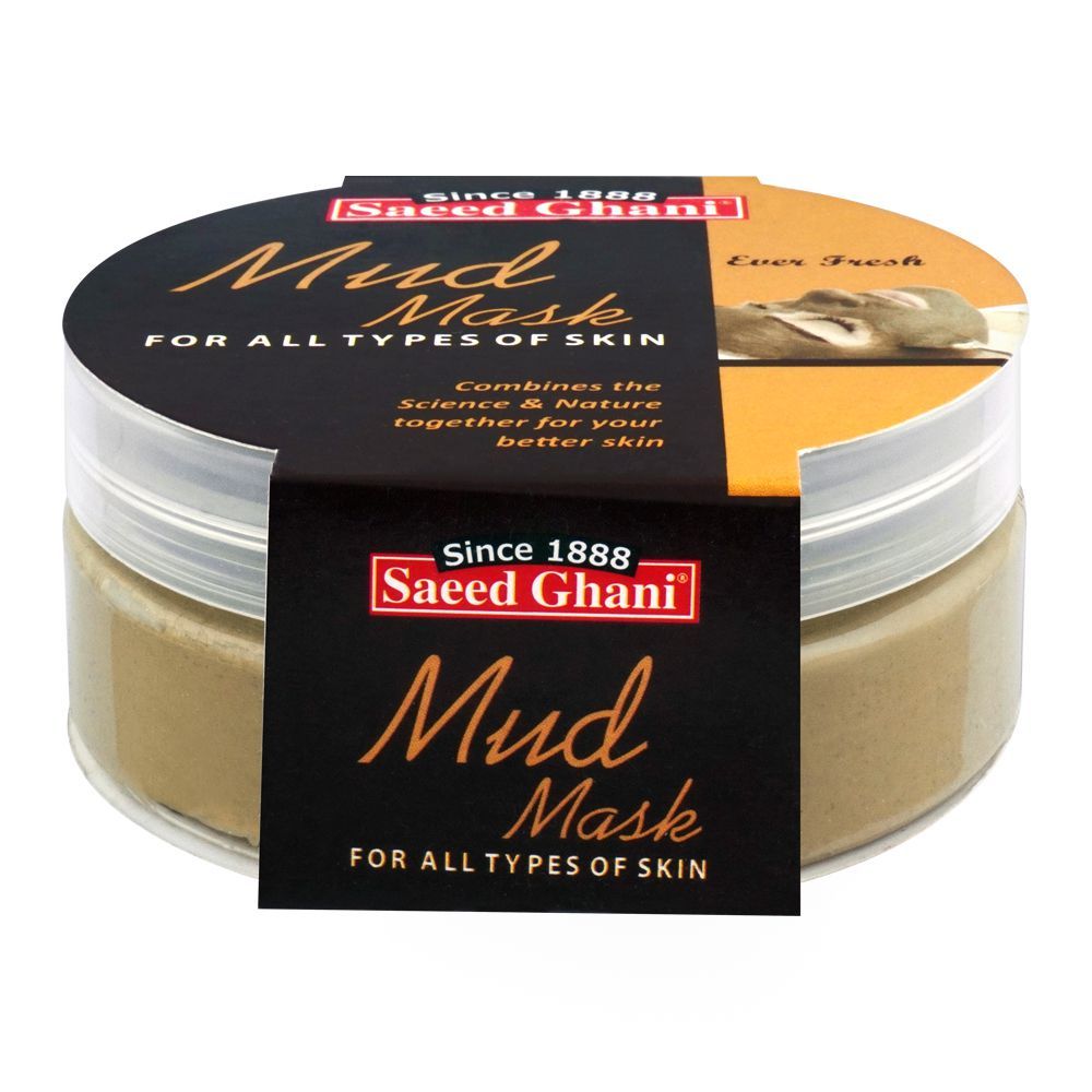Saeed Ghani Mud Face Mask, All Skin Types, 180g - Front View