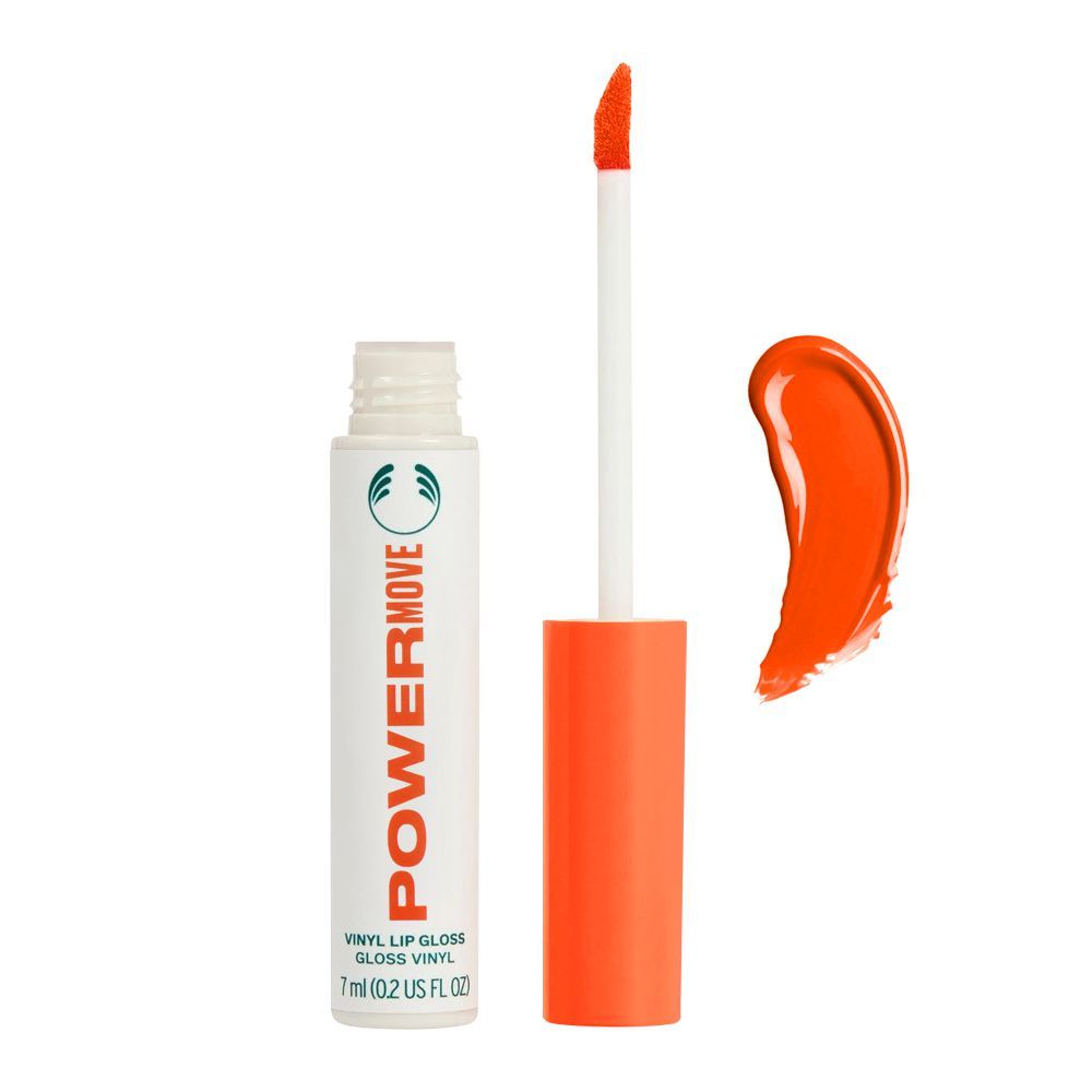 The Body Shop Speak Up Vinyl Lip Gloss, Vegan, Power Move - Front View