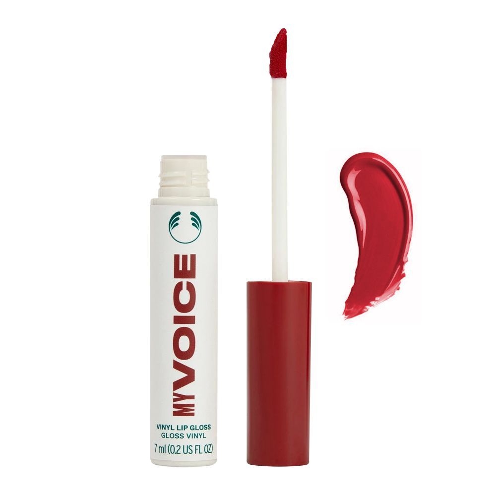 The Body Shop Speak Up Vinyl Lip Gloss, Vegan, My Voice - Front View