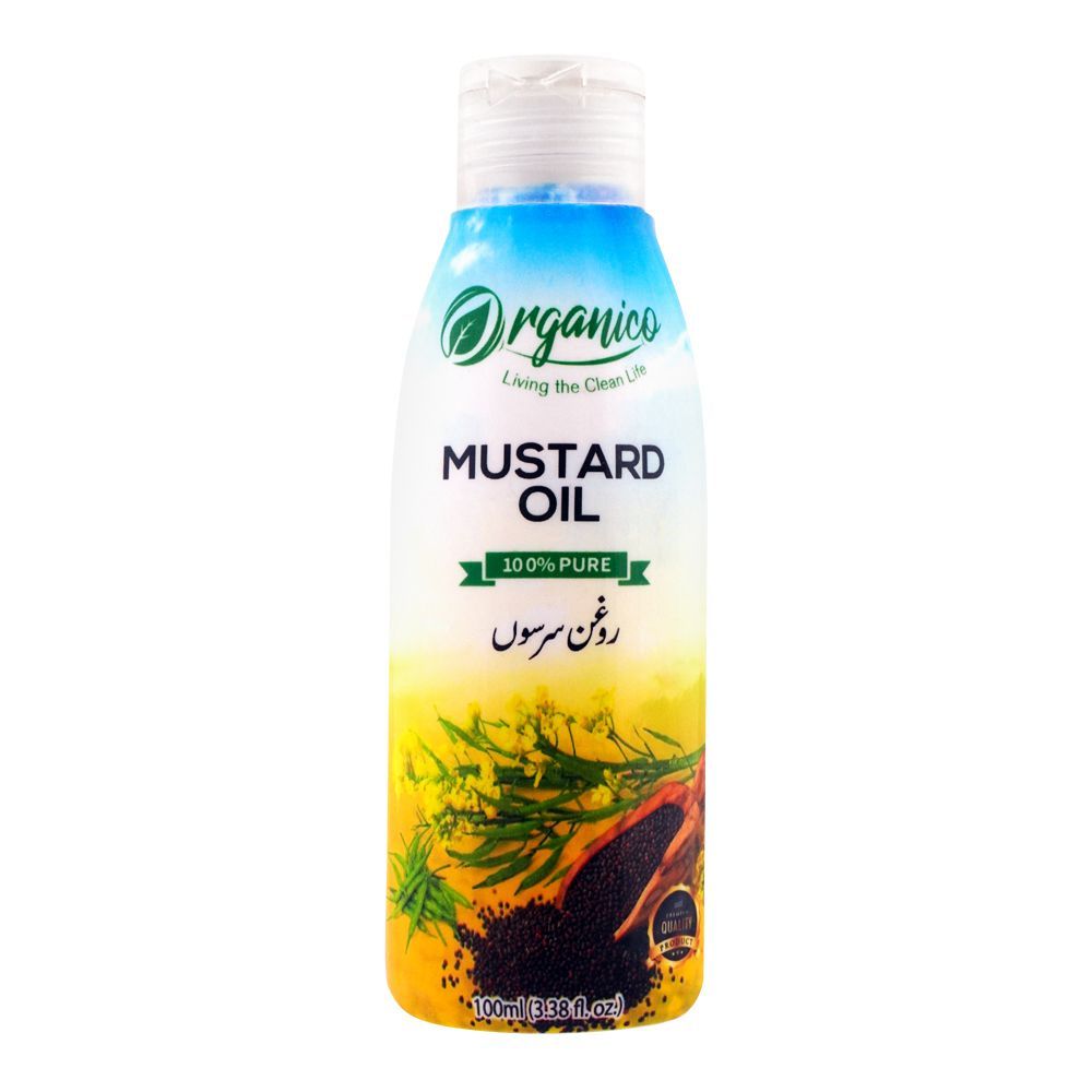 Organico Musturd Oil, 100ml - Front View