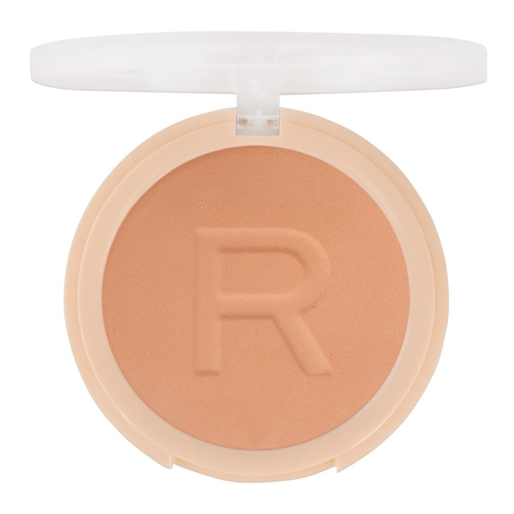 Makeup Revolution Super Matte Powder Warm Beige - Front View