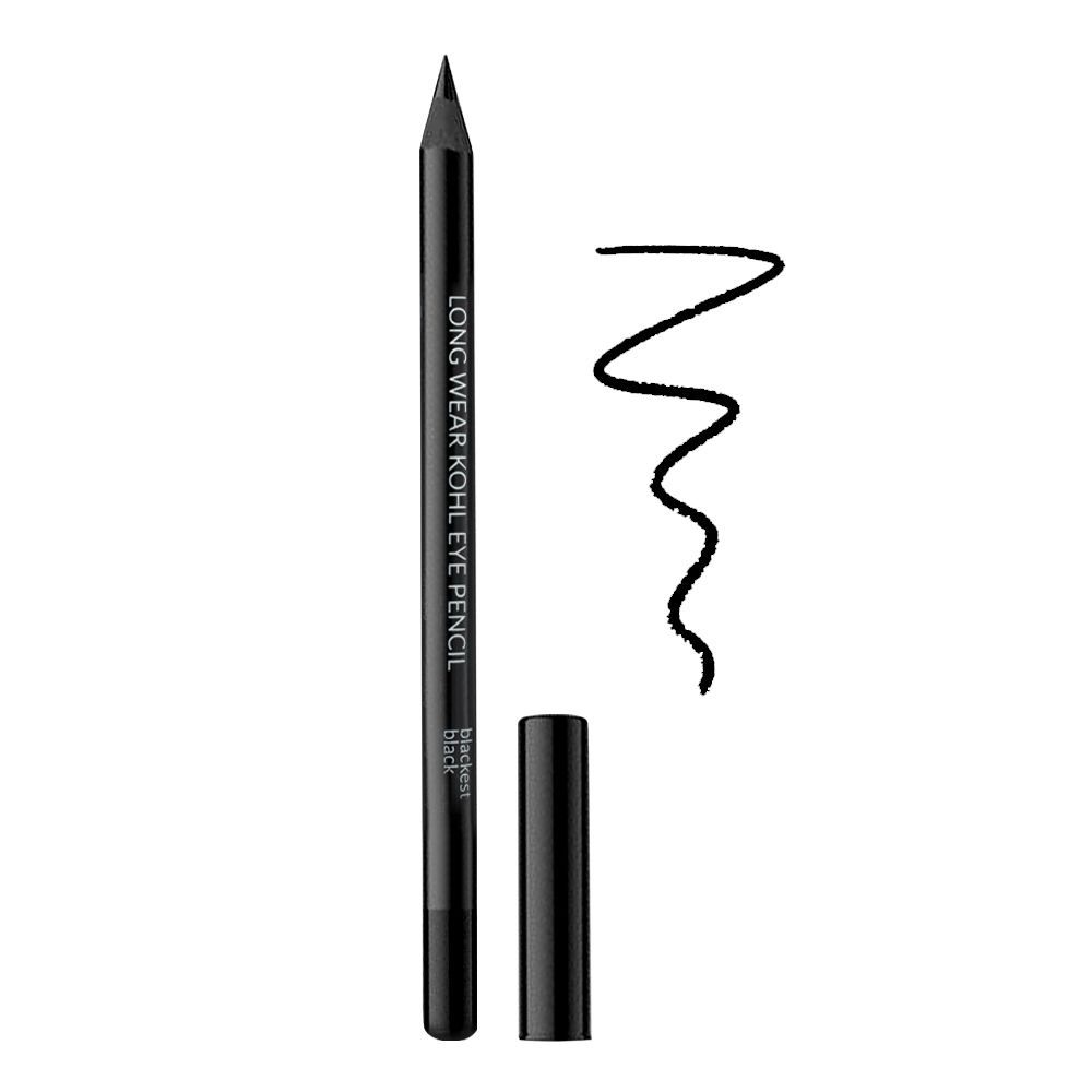 Vipera Long Wear Kohl Eye Pencil Blackest, Black - Front View