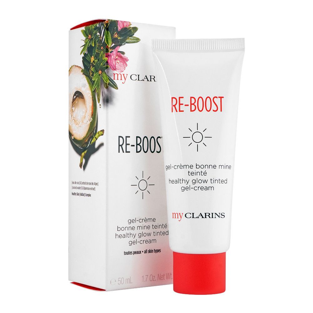 Clarins Paris My Clarins Paris Re-Boost Healthy Glow Tinted Gel Cream, 50ml - Front View