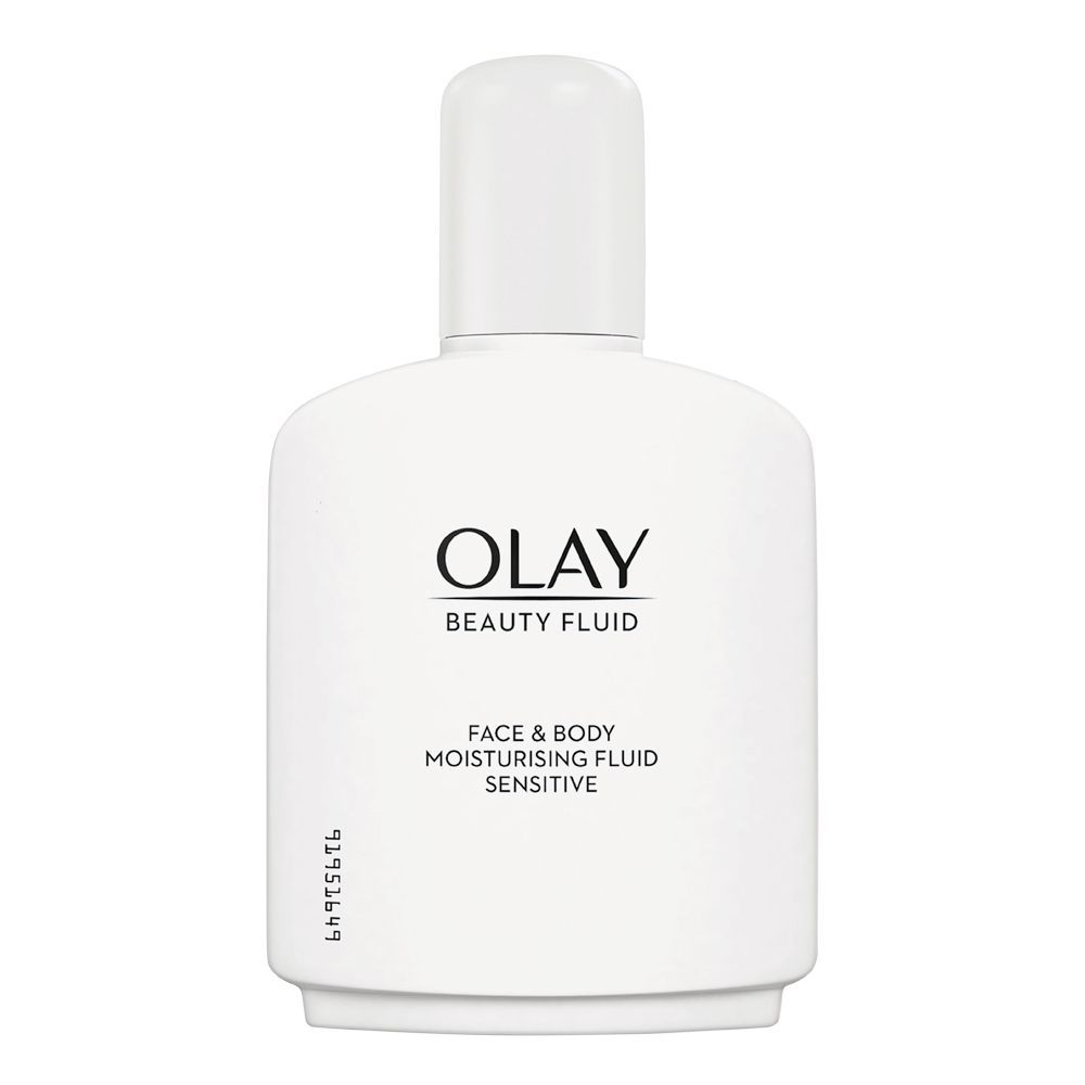 Olay Beauty Fluid Moisturiser Sensitive Face & Body Fluid, 200ml - Front View