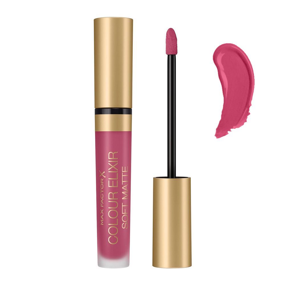 Max Factor Colour Elixir Soft Matte Liquid Lipstick, 020 Blushing Peony - Front View