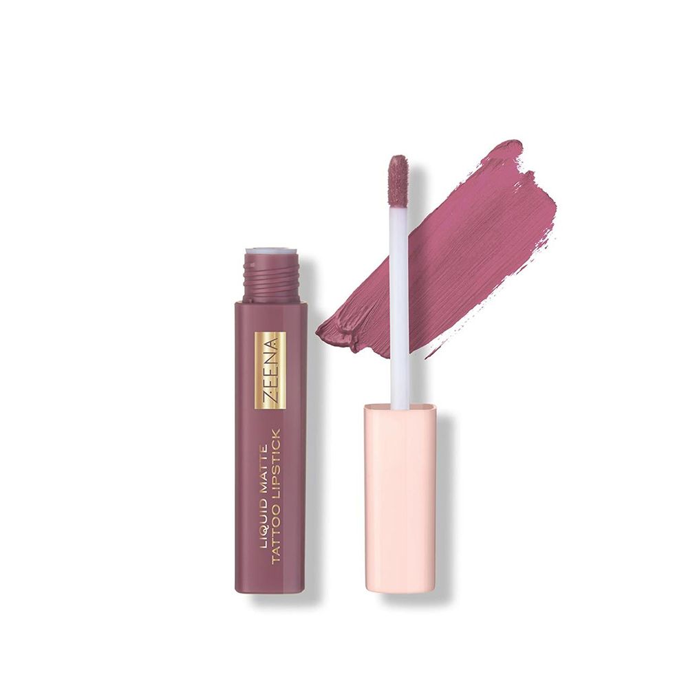 Zeena Liquid Matte Tattoo Lipstick, 030, Exotic Nude - Front View