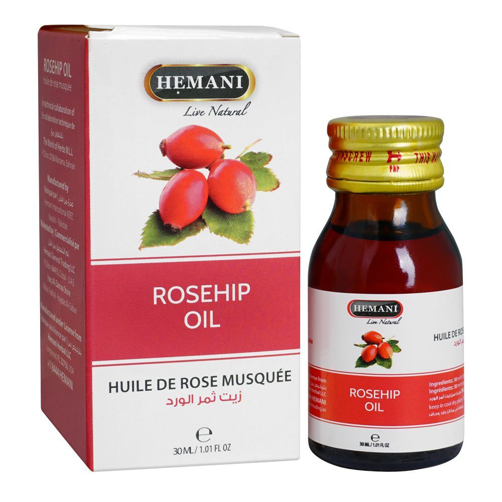 Hemani Rosehip Oil, 30ml - Front View