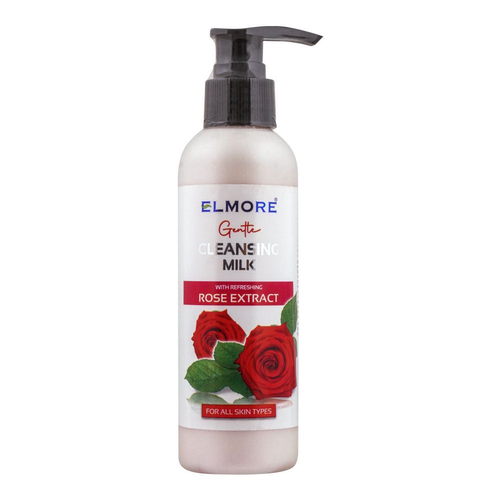 Elmore Refreshing Rose Gentle Cleansing Milk, For All Skin Types, 150g - Front View