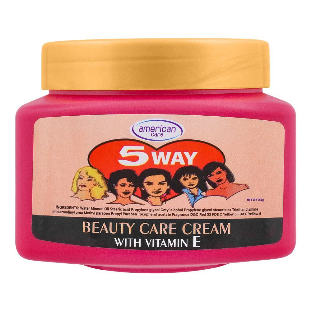 American Care 5 Way Beauty Care Cream With Vitamin E, 250g - Front View