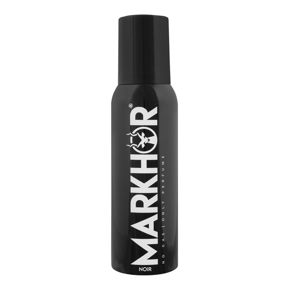 Markhor Noir No Gas Men Body Spray, 120ml - Front View
