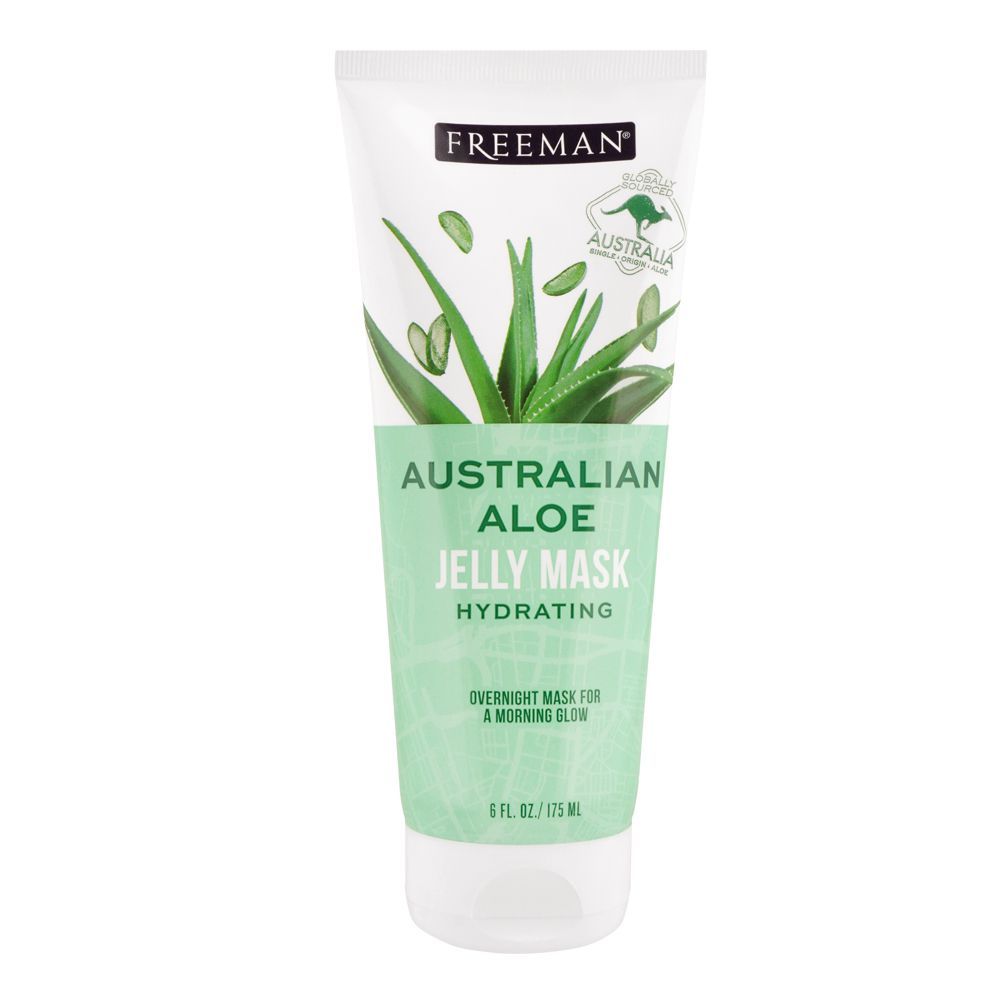Freeman Australian Aloe Hydrating Jelly Mask, Overnight Mask For A Morning Glow, 175ml - Front View