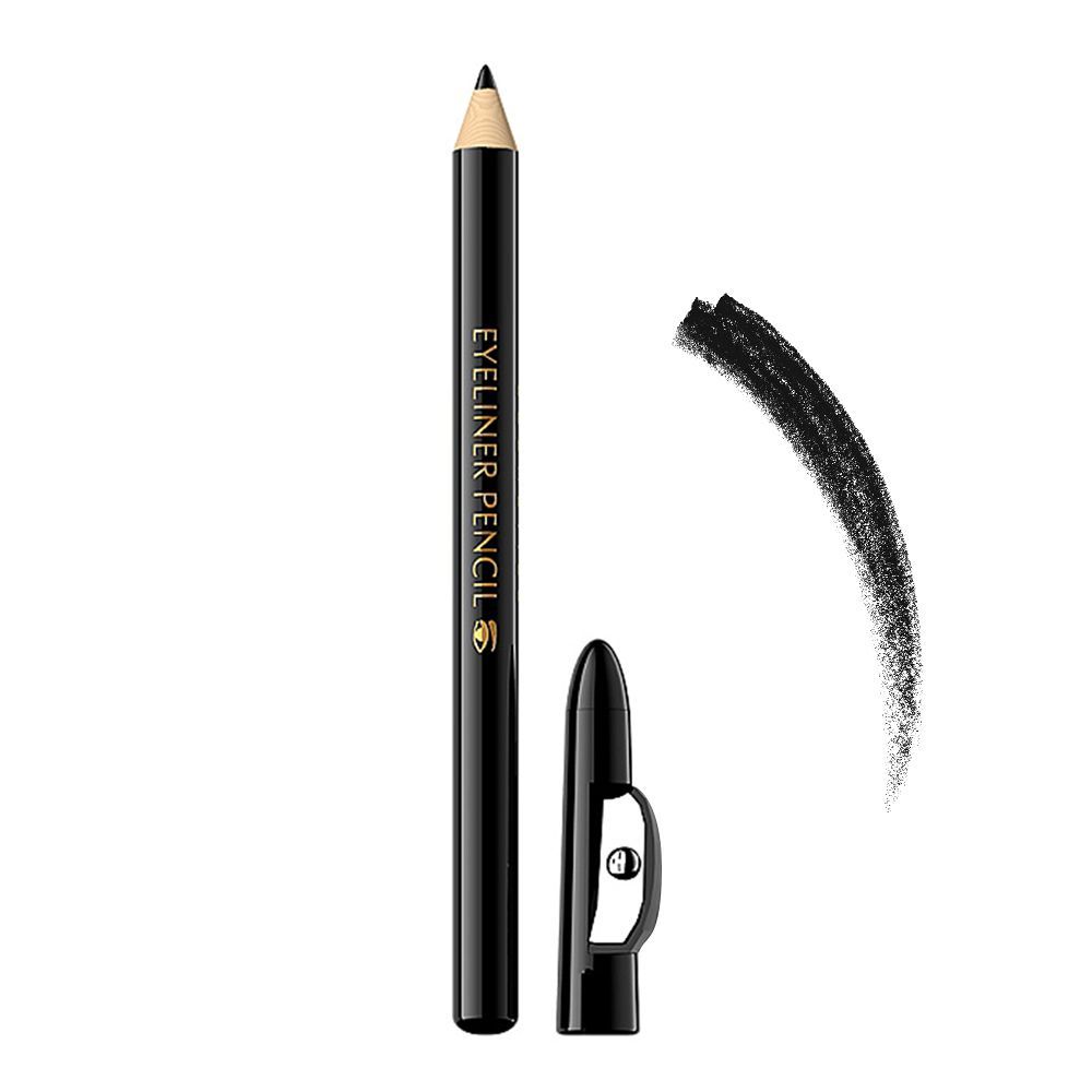 Eveline Eyeliner Pencil, Small, With Sharpener, Brown - Front View