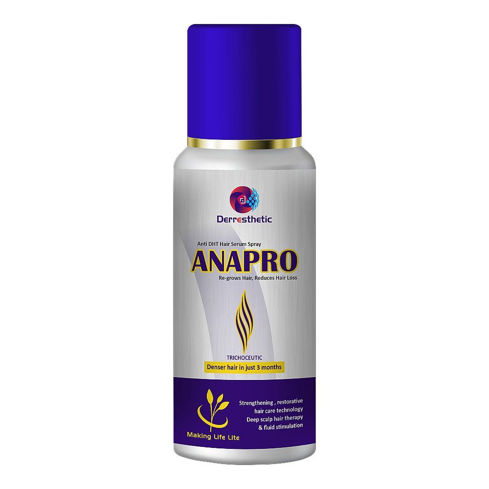 Anapro Anti DHT Hair Serum Spray, Re-grows Hair & Reduces Hair Loss, 50ml - Front View