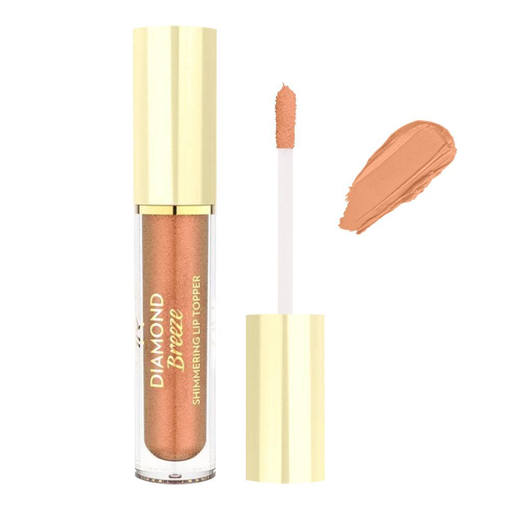 Golden Rose Diamond Breeze Shimmering Lip Topper, 03, Nude Sparkle - Front View