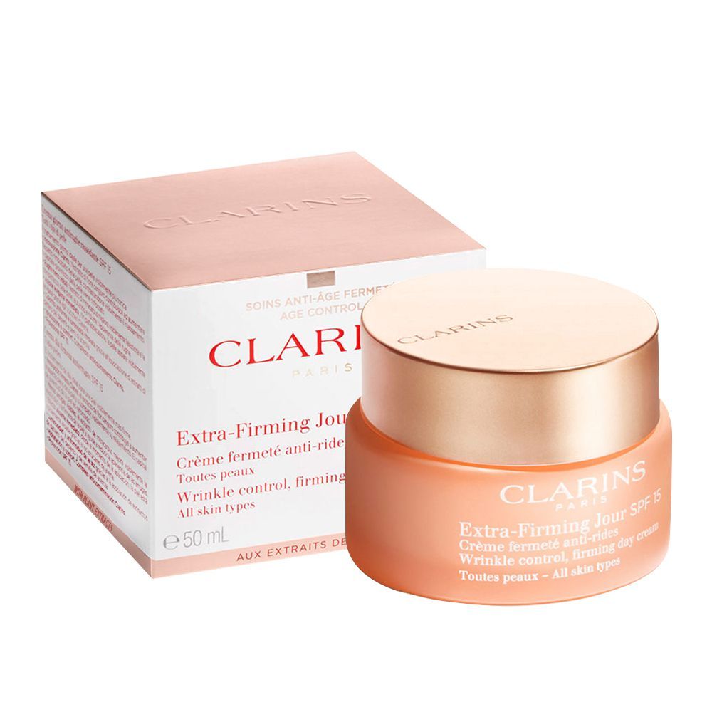 Clarins Paris Extra-Firming Jour SPF115 Wrinkle, Day Cream, Control All Skin Type, 50ml - Front View
