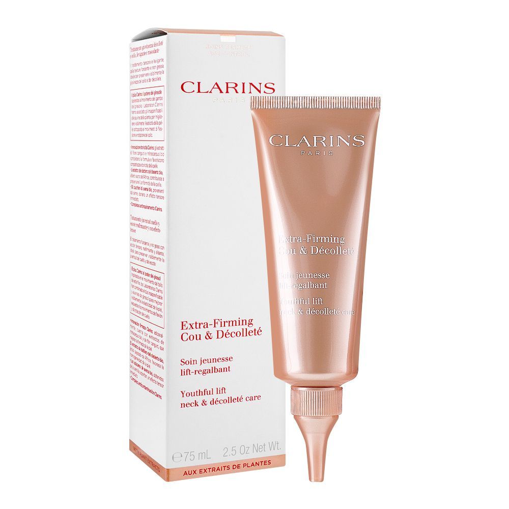 Clarins Paris Extra-Firming Youthful Lift Neck Cream, 75ml - Front View