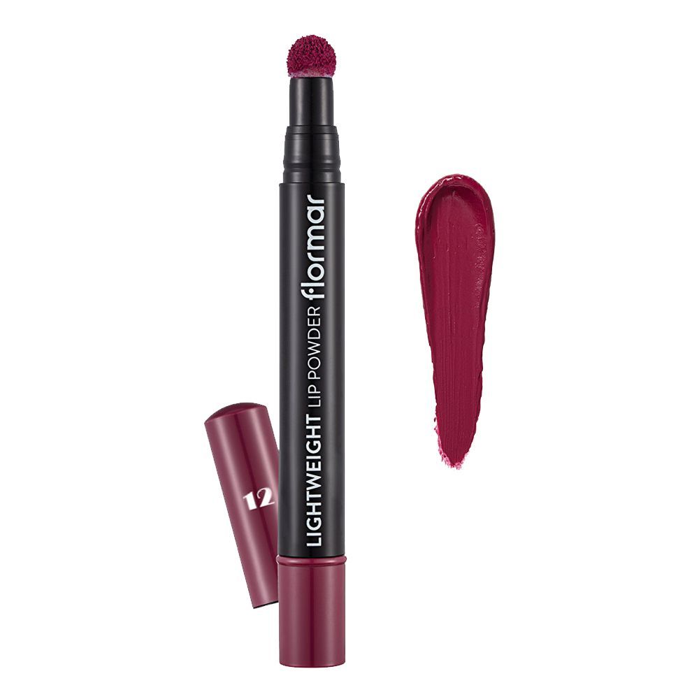 Flormar Lightweight Lip Powder, 12, Hype, 2.7ml - Front View