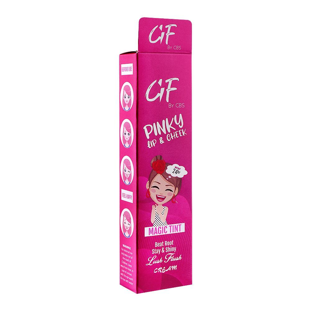 Glamorous Face Pinky Lip & Cheek Lush Flush Cream, GF1049, 20ml - Front View