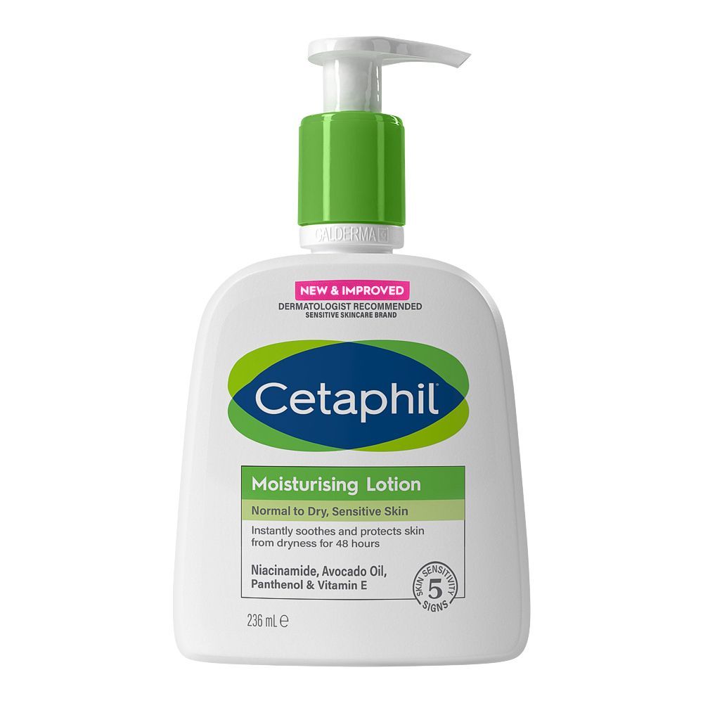 Cetaphil Moisturising Lotion, For Normal To Dry, Sensitive Skin, 236ml - Front View