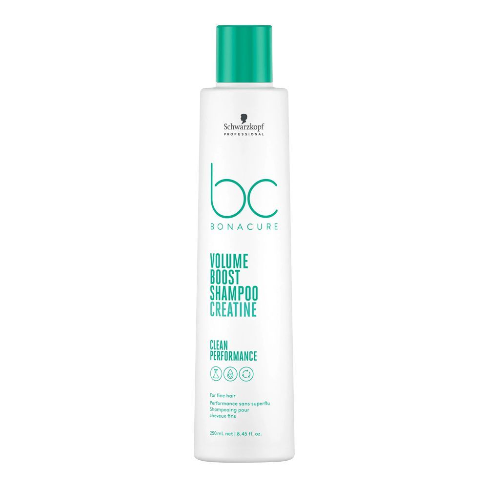 Schwarzkopf BC Bonacure Volume Boost Creatine Fine Hair Shampoo, For Fine Hair, 250ml - Front View