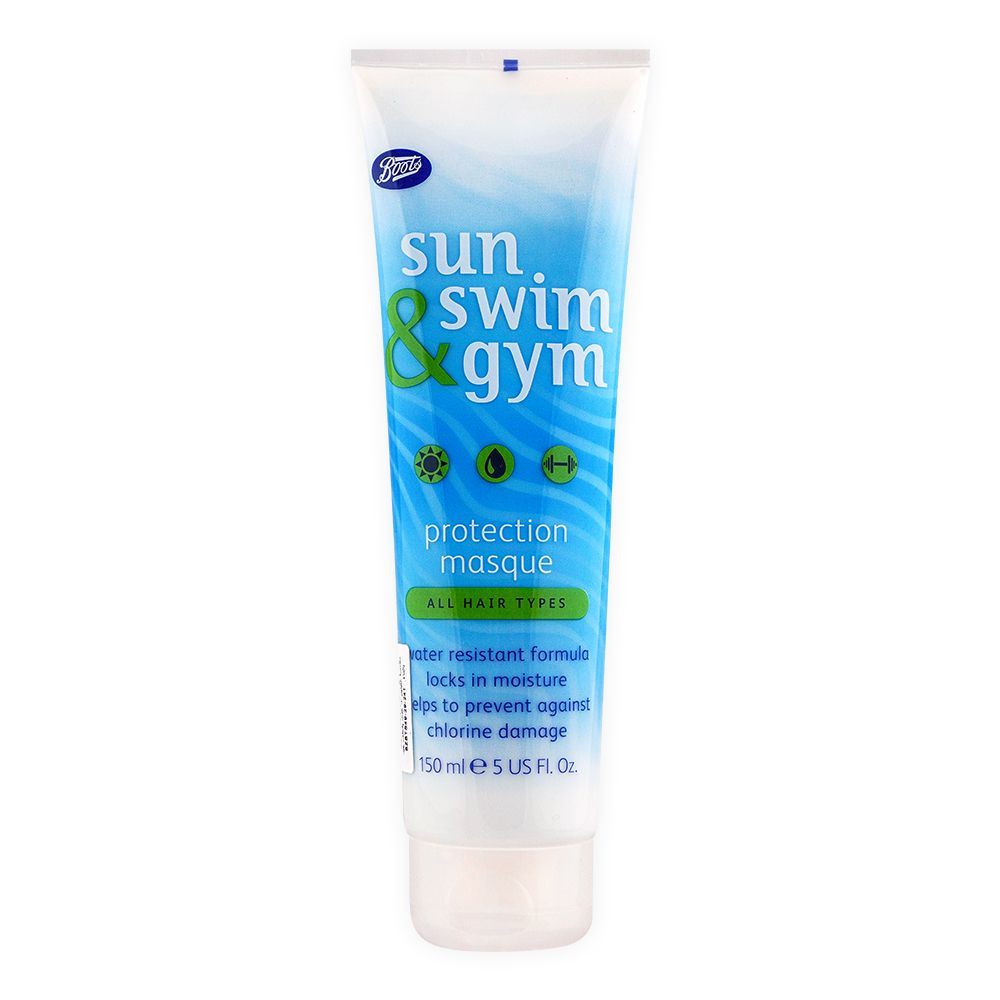 Boots Sun Swim & Gym Protection Hair Masque, For All Hair Types, 150ml - Front View
