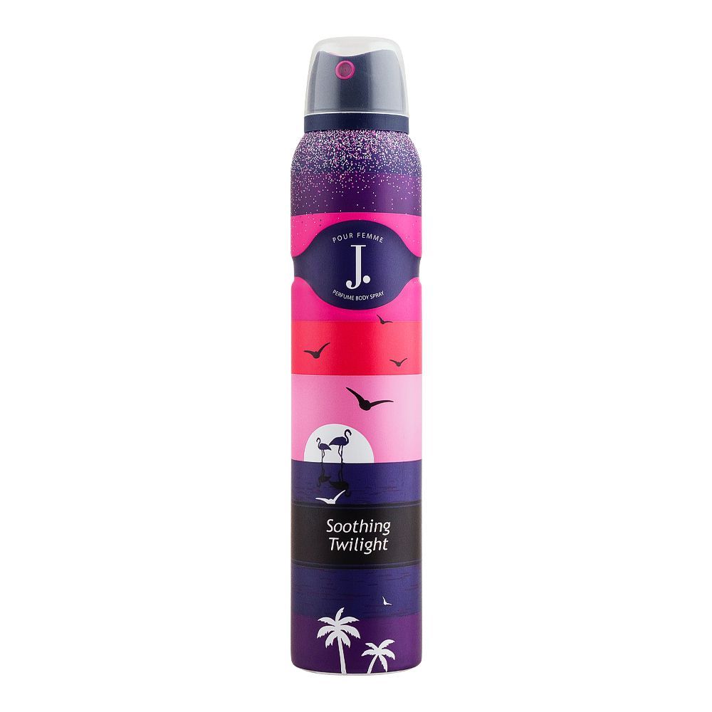 Junaid Jamshed J. Soothing Twilight Femme Perfume Body Spray, For Women, 200ml - Front View