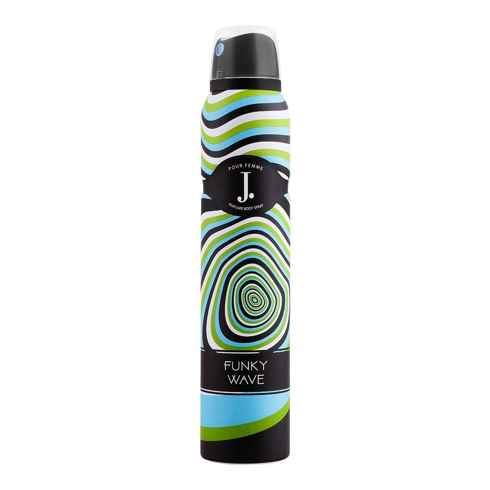 Junaid Jamshed J. Funky Wave Femme Perfume Body Spray, For Women, 200ml - Front View