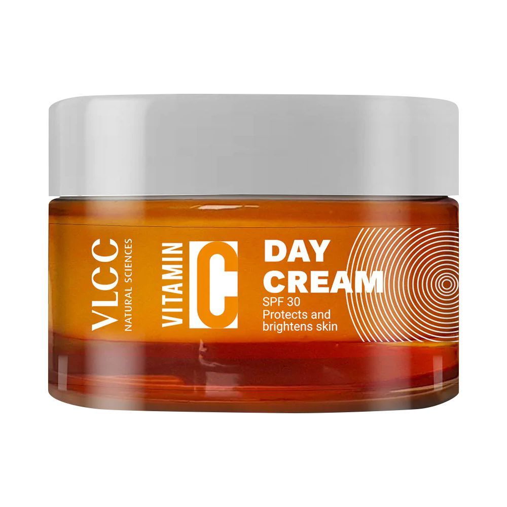 VLCC Natural Sciences Vitamin C SPF30 Day Cream, Protects & Brightens Skin, 50g - Front View