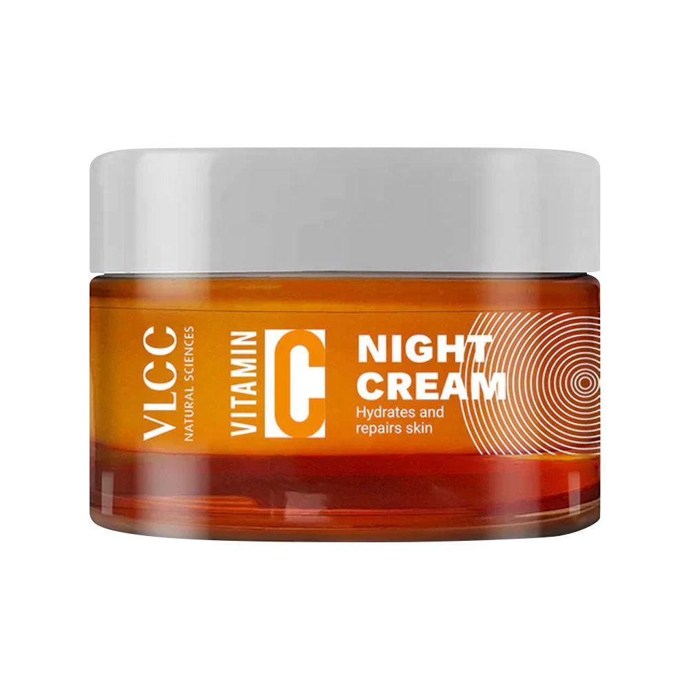 VLCC Natural Sciences Vitamin C Night Cream, Hydrates & Repairs Skin, 50g - Front View
