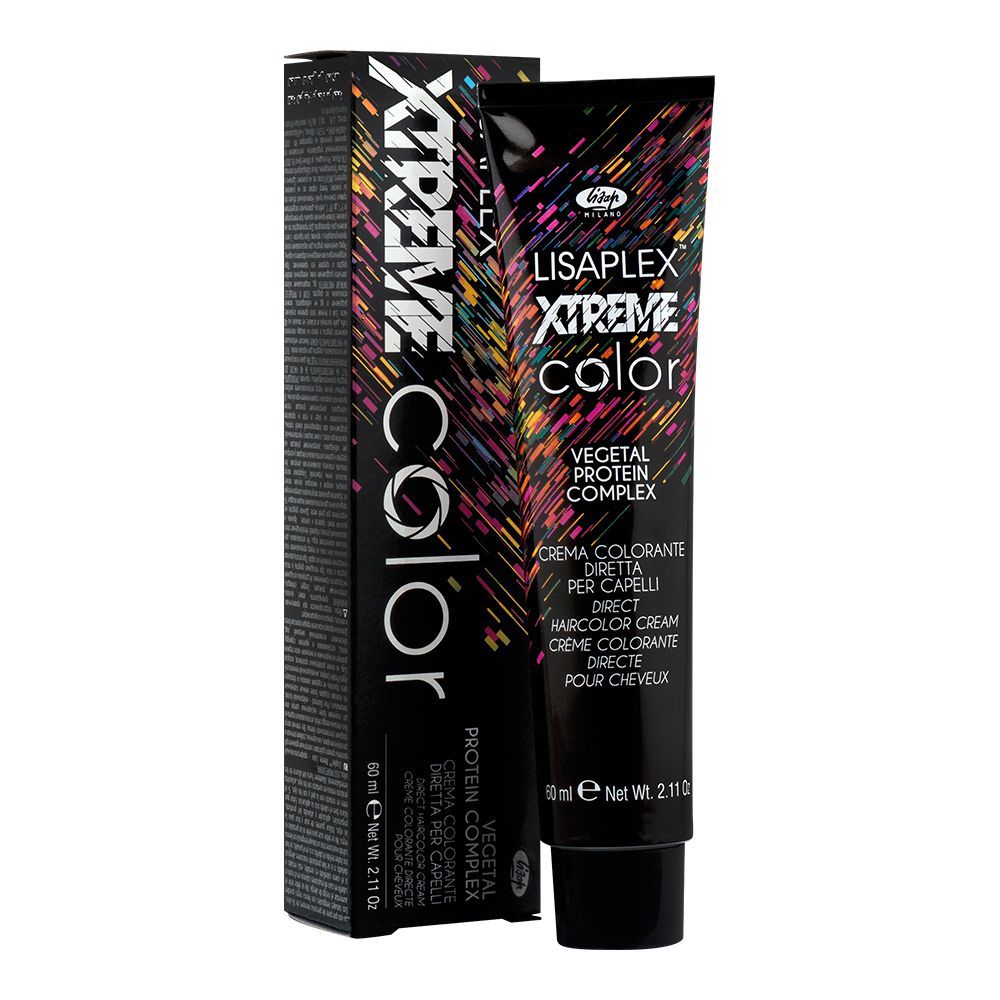 Lisap Milano Lisaplex Xtreme Color Vegetal Protein Complex Direct Hair Color Cream, Moody Purple, 60ml - Front View