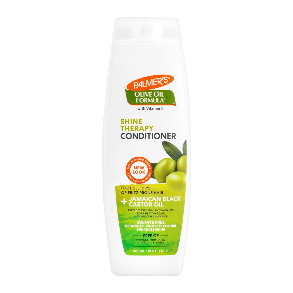 Palmer's Olive Oil Jamaican black Castor Oil Shine Therapy Conditioner, For Dull, Dry Or Frizz Prone Hair, 400ml - Front View