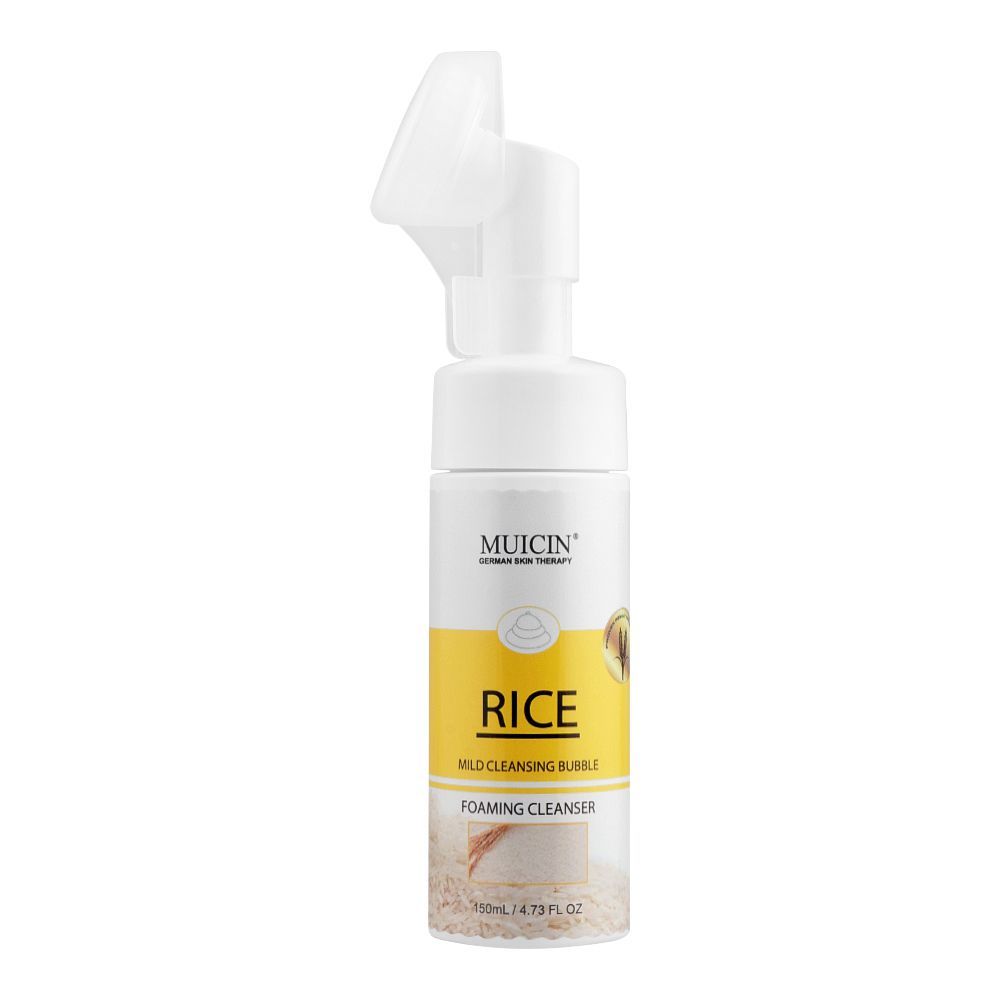 Muicin Hydrating Rice Extract Gel Foaming Bubble Cleanser, 150ml - Front View