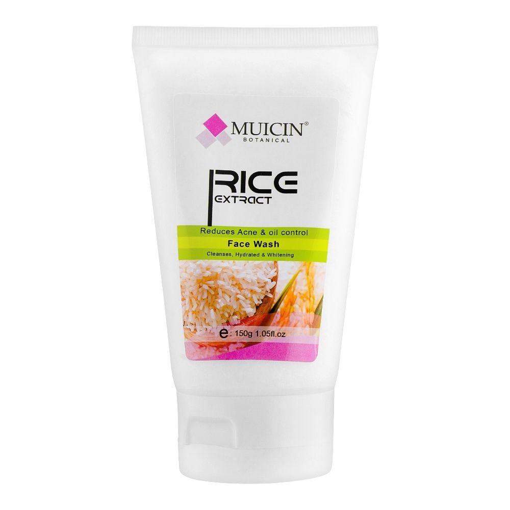 Muicin Rice Extract Reduces Acne & Oil Control Face Wash, 150g - Front View