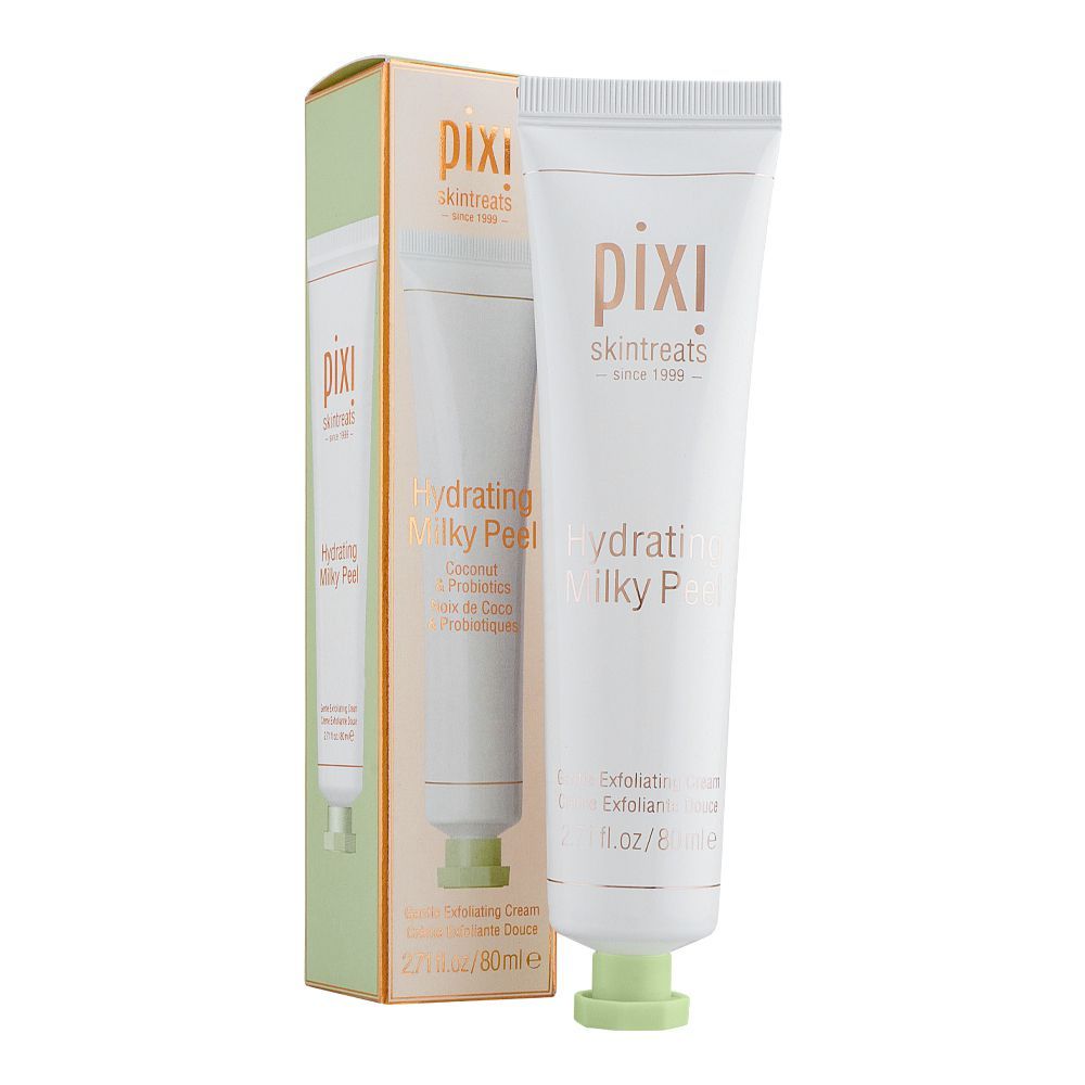 Pixi Skintreats Coconut & Probiotics Hydrating Milky Peel Gentle Exfoliating Cream, 80ml - Front View