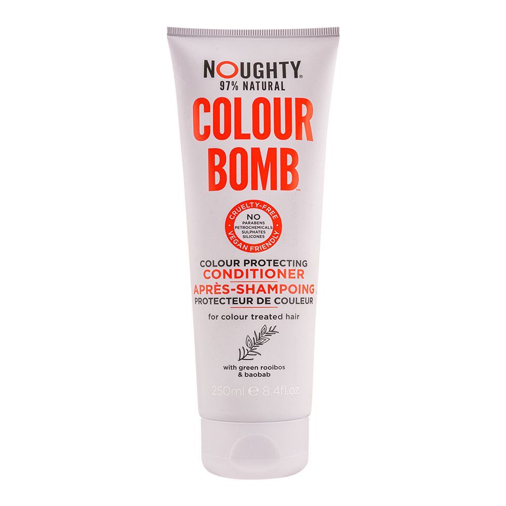 Noughty 97% Natural Colour Bomb Colour Protecting Conditioner, For Colour Treated Hair, 250ml - Front View