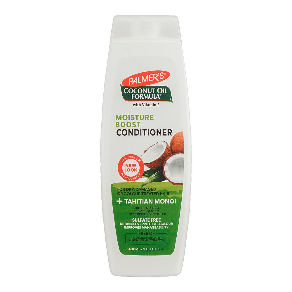 Palmer's Coconut Oil Formula With Vitamin E Moisture Boost Conditioner, For Dry, Damaged Or Color Treated Hair, 400ml - Front View