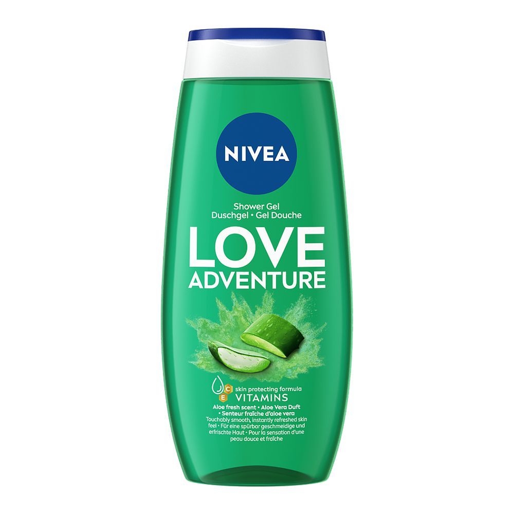 Nivea Love Adventure Shower Gel, 250ml - Front View