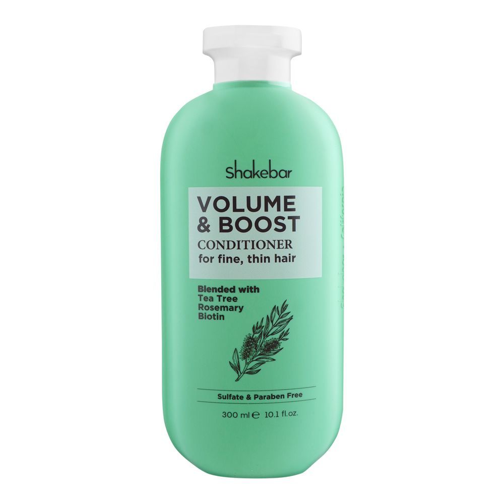 Shakebar Volume & Boost Sulfate & Paraben Free Conditioner, For Fine & Thin Hair, 300ml - Front View