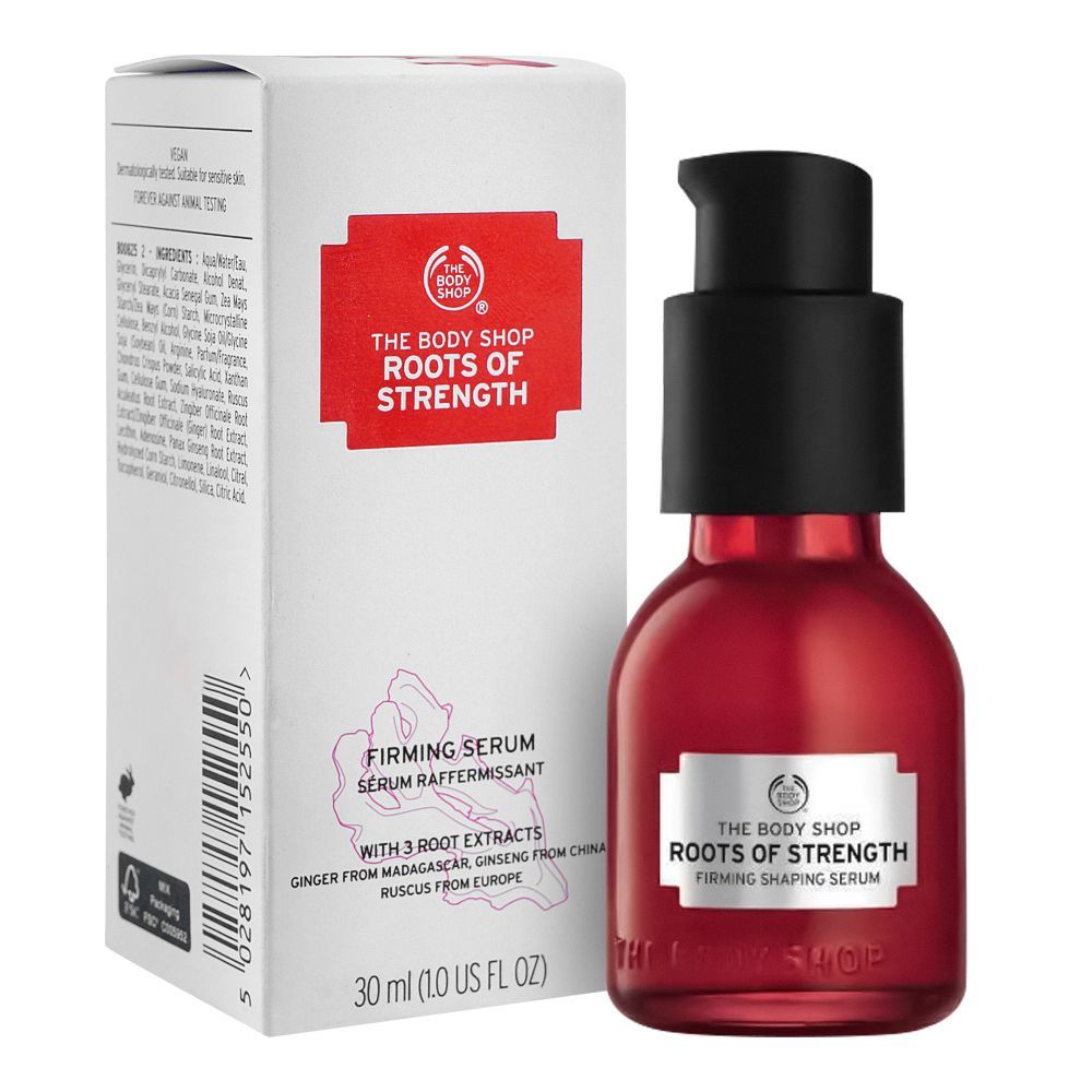 The Body Shop Roots Of Strength Firming Serum, 30ml - Front View