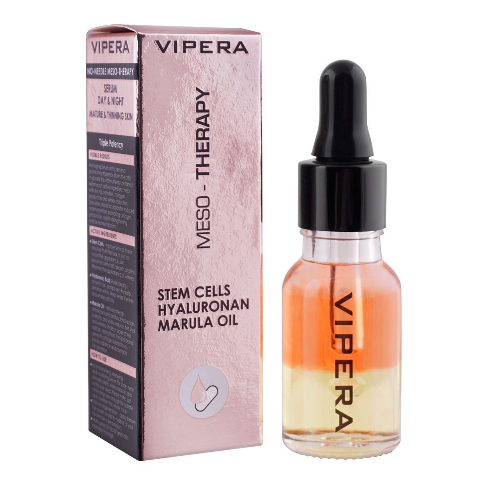 Vipera Meso-Therapy Stem Cells Hyaluronan Marula Oil, 15ml - Front View